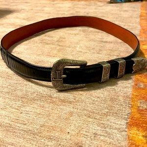 Lucchese black Cherry Belt size 36